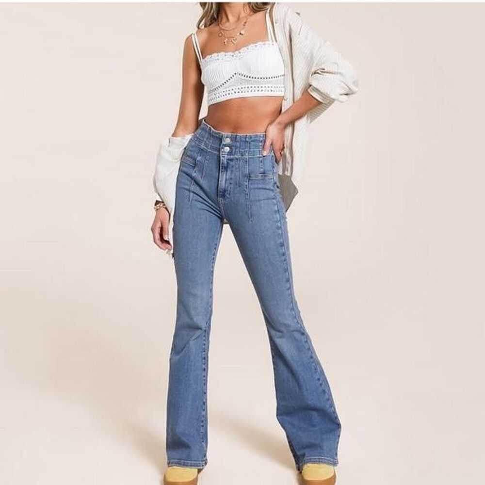 Free-people Women's Blue Jeans